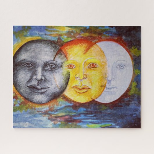 Sonnenfinsternis Puzzle (Horizontal)