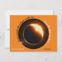 Sonnenfinsternis, realistisch schwarz-orange weiß