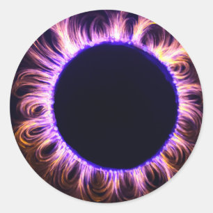 Sonnenfinsternis Runder Aufkleber