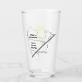 Sonnenfinsternis-Souvenirglas Glas (Rückseite)