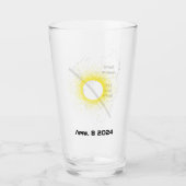 Sonnenfinsternis-Souvenirglas Glas (Vorderseite)