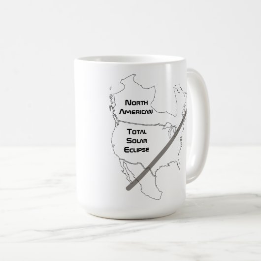 Sonnenfinsternis-Tasse Kaffeetasse (VorderseiteRechts)