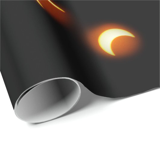 Sonnenfinsternis teilt Packpapier in Phasen ein (Rolleneckpunkt)