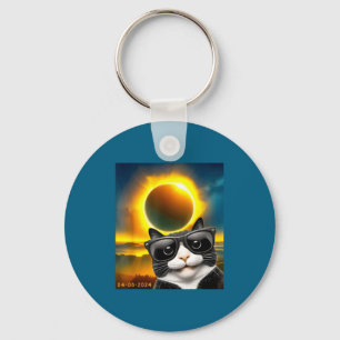 Sonnenfinsternis Totality Smoking Cat Schlüsselanhänger