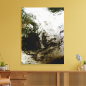 Sonnenfinsternis über Südostasien Leinwanddruck (Insitu (Wohnzimmer))