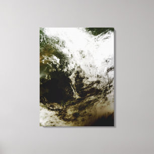 Sonnenfinsternis über Südostasien Leinwanddruck