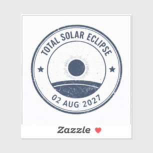 Sonnenfinsternis vom 2. August 2027 Aufkleber