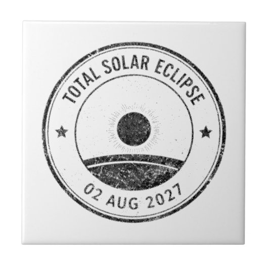 Sonnenfinsternis vom 2. August 2027 Fliese (Vorderseite)