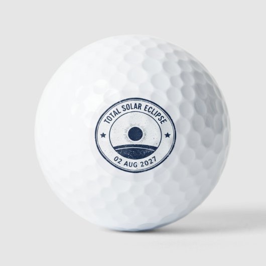 Sonnenfinsternis vom 2. August 2027 Golfball (Vorderseite)