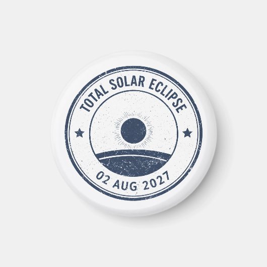 Sonnenfinsternis vom 2. August 2027 Magnet (Vorne)