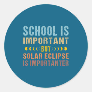 Sonnenfinsternis Zitat Schule Wichtig Runder Aufkleber