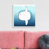Sonnenfische Mola Mola Graphic Print Leinwanddruck (Insitu (Wohnzimmer))