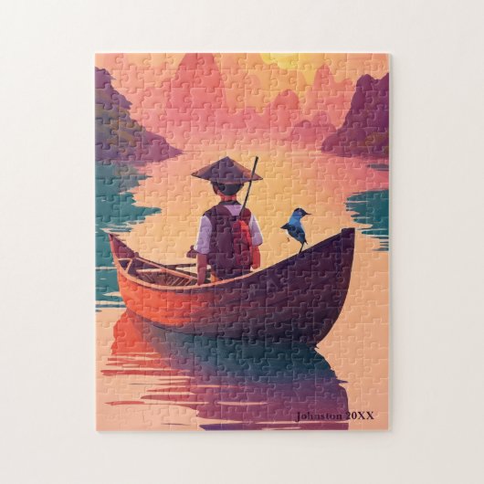 Sonnenfischerei Puzzle (Vertikal)