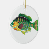 Sonnenfischpanfish-Vektor Keramikornament (Rechts)