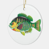 Sonnenfischpanfish-Vektor Keramikornament (Links)