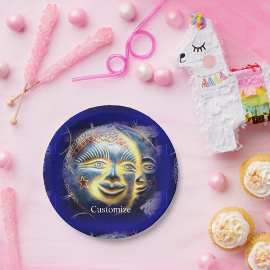 Sonnenfläche/ Mondfläche Thunder_Cove Pappteller (Party)