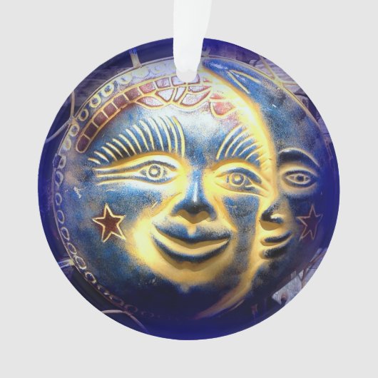 Sonnenfläche/Moon-Gesichtsverzierung Ornament (Vorderseite)