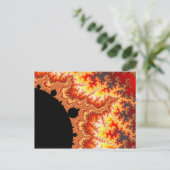 Sonnenflamme - Fraktal Postkarte (Stehend Vorderseite)