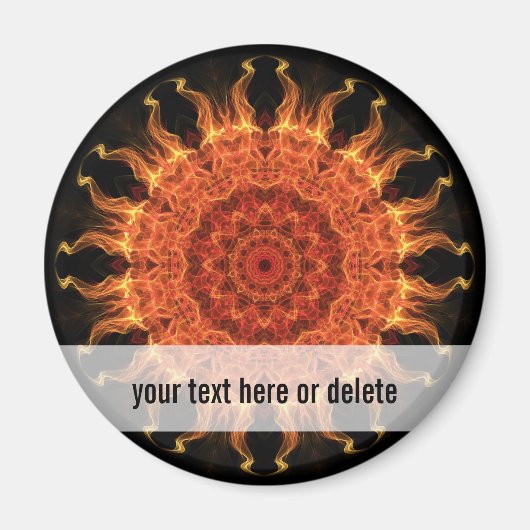 Sonnenflamme Magnet (Vorne)