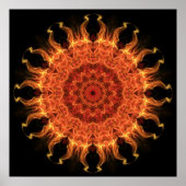 Sonnenflamme Poster (Vorne)
