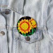 Sonnenflare Sonnenblumen Button (Beispiel)