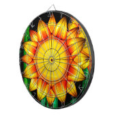 Sonnenflare Sonnenblumen Dartscheibe (Vorderseite rechts)