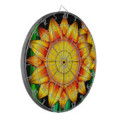 Sonnenflare Sonnenblumen Dartscheibe (Vorderseite Links)