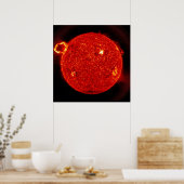 Sonnenflare werden von unserer Sonne ausgestoßen Poster (Küche)