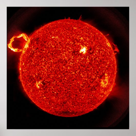 Sonnenflare werden von unserer Sonne ausgestoßen Poster (Vorne)
