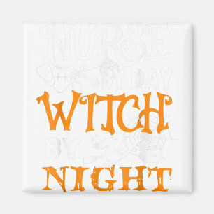 Sonnenflug täglich Hexe um Nacht zu Halloween Magnet