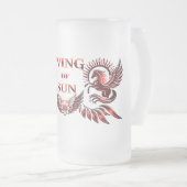 Sonnenflügel-Bierglas Mattglas Bierglas (VorderseiteRechts)