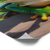 Sonnenfrosch mit Sonnenbrille Poster (Ecke)