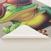 Sonnenfrosch mit Sonnenbrille Sherpadecke (3/4)