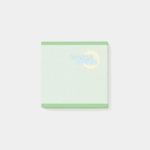 Sonnenfrühlingspause - Anmerkungen Post-it Klebezettel