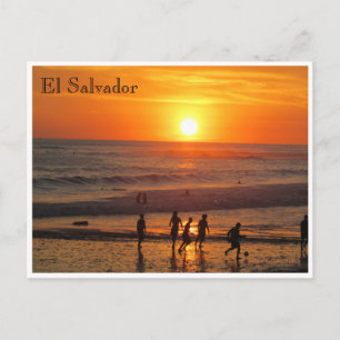 Sonnenfußball Postkarte