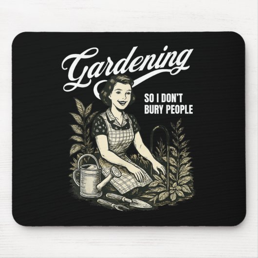 Sonnengartenarbeit also bringe ich Menschen nicht Mousepad (Vorne)