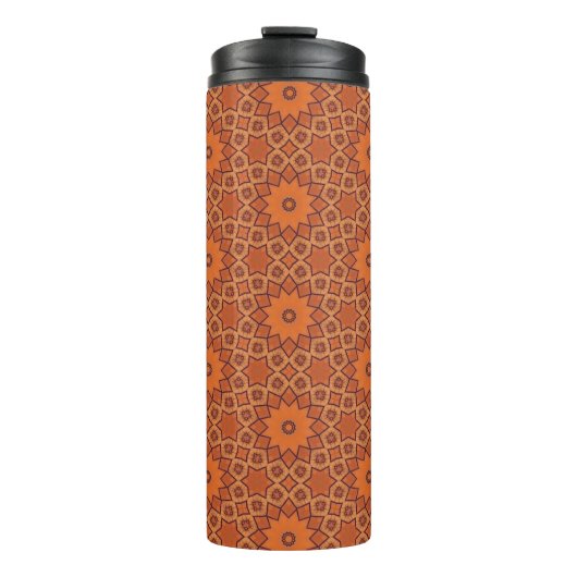 Sonnengedörrtes Sternenmedaillon Thermosbecher (Vorderseite)