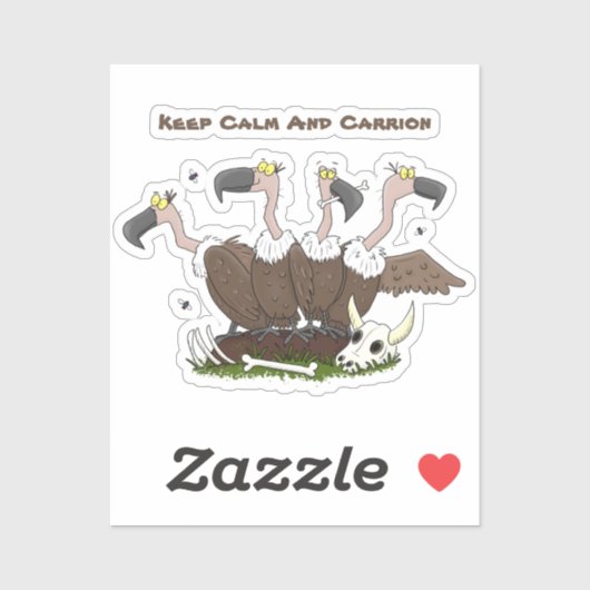 Sonnengeier Spaß Cartoon Aufkleber (Blatt)