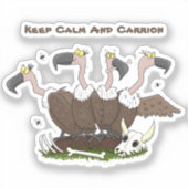 Sonnengeier Spaß Cartoon Aufkleber (Vorderseite)