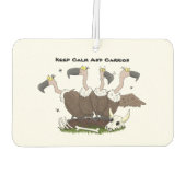 Sonnengeier Spaß Cartoon Autolufterfrischer (Rückseite)