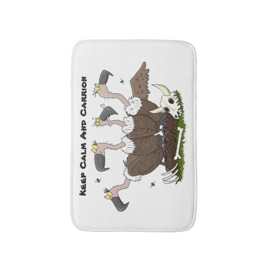 Sonnengeier Spaß Cartoon Badematte (Vorderseite Vertikal)