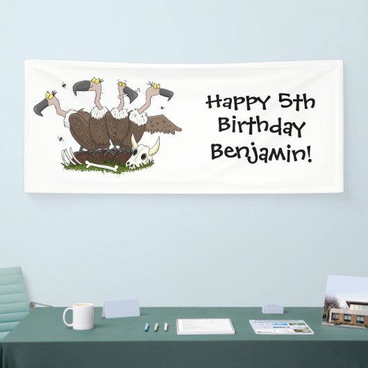 Sonnengeier Spaß Cartoon Banner (Messe)