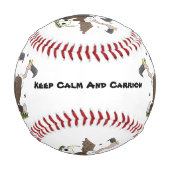 Sonnengeier Spaß Cartoon Baseball (Vorderseite)