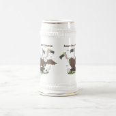 Sonnengeier Spaß Cartoon Bierglas (Mittel)