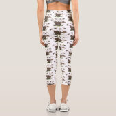 Sonnengeier Spaß Cartoon Capri Leggings (Rückseite)