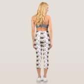 Sonnengeier Spaß Cartoon Capri Leggings (Rückseite)