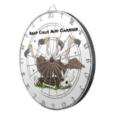 Sonnengeier Spaß Cartoon Dartscheibe (Vorderseite rechts)