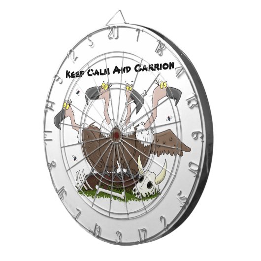 Sonnengeier Spaß Cartoon Dartscheibe (Vorderseite rechts)