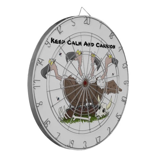 Sonnengeier Spaß Cartoon Dartscheibe (Vorderseite Links)