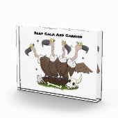 Sonnengeier Spaß Cartoon Fotoblock (Rechts)